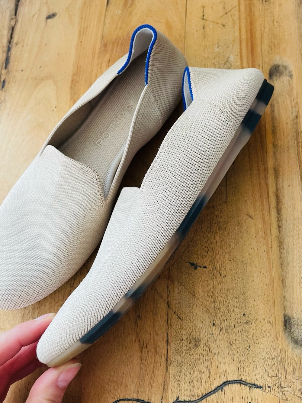 Rothy’s The Lounge Loafer in Sandstone Cream - Picture 8 of 14
